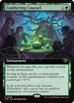 Comforting Counsel (Extended Art) (SOS-338) - [Secrets of Strixhaven] Foil