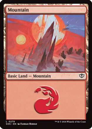 Mountain (0279) (SOS-279) - [Secrets of Strixhaven] Foil