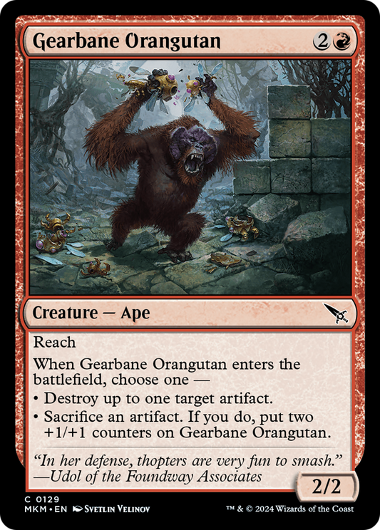 Gearbane Orangutan (MKM-129) - [Murders at Karlov Manor] Foil