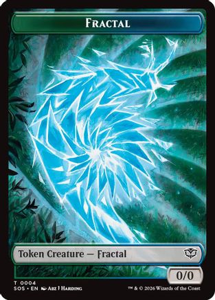 Fractal (0004) // Pest (0008) Double-Sided Token (SOS-4 // 8) - [Secrets of Strixhaven]