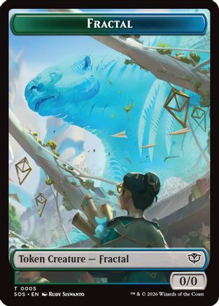 Fractal (0005) // Pest (0009) Double-Sided Token (SOS-5 // 9) - [Secrets of Strixhaven]