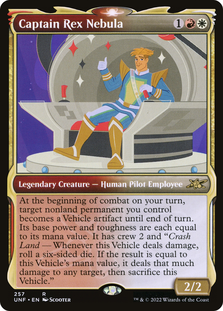 Captain Rex Nebula (UNF-257) - [Unfinity]: (Showcase) Foil
