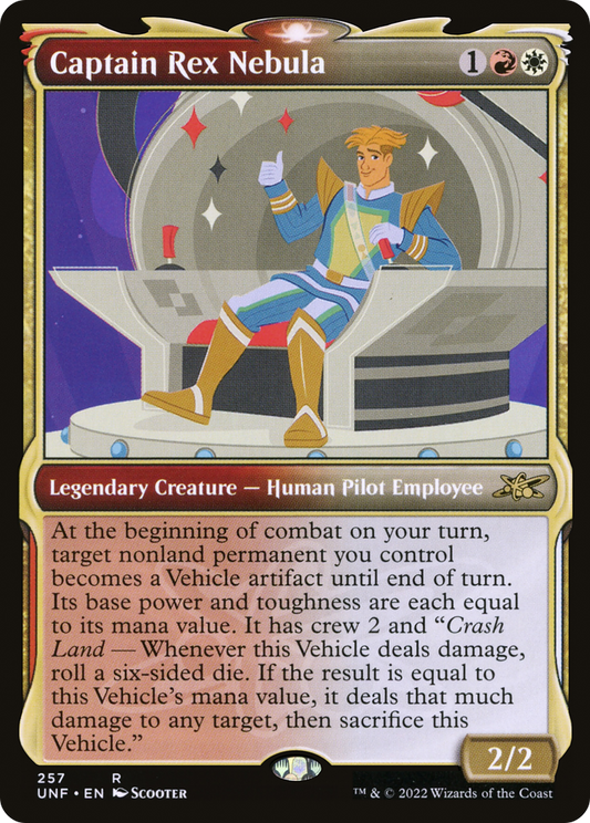 Captain Rex Nebula (UNF-257) - [Unfinity]: (Showcase) Foil