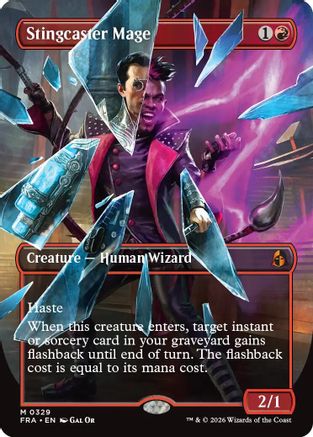 Stingcaster Mage (Borderless) (FRA-329) - [Reality Fracture]