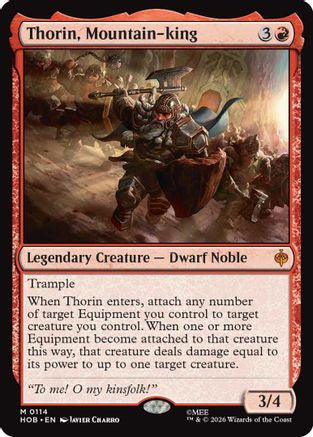 Thorin, Mountain-king (HOB-114) - [The Hobbit] Foil