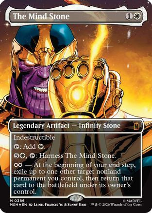 The Mind Stone (Borderless) (MSH-386) - [Marvel Super Heroes] Foil