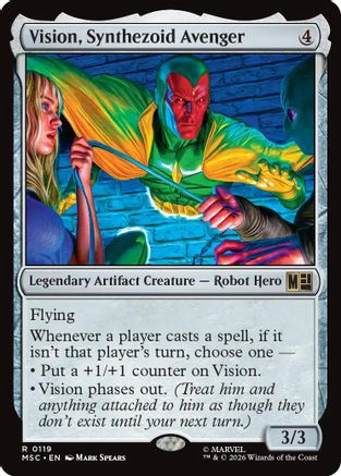 Vision, Synthezoid Avenger (MSH-119) - [Marvel Super Heroes]