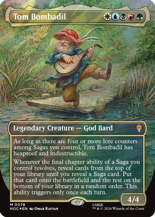 Tom Bombadil (Borderless) (Surge Foil) (HOC-078) - [The Hobbit] Foil