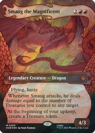 Smaug the Magnificent (Showcase) (Surge Foil) (HOB-265) - [The Hobbit] Foil