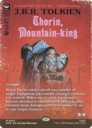 Thorin, Mountain-king (Borderless) (HOB-243) - [The Hobbit]