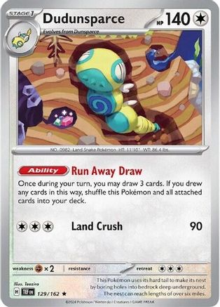 Dudunsparce - 129/162 (Non-Holo) 129 - [Deck Exclusives]