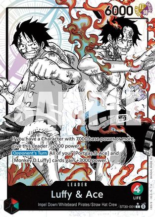 Luffy & Ace (Parallel) (ST30-001) - Starter Deck EX: Luffy & Ace