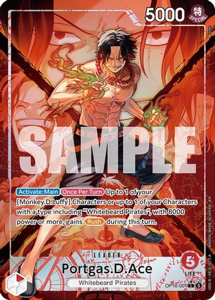 Portgas.D.Ace (Alternate Art) (OP16-001) - The Time of Battle
