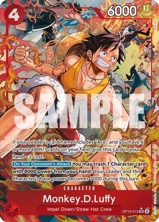 Monkey.D.Luffy (Alternate Art) (OP16-015) - The Time of Battle
