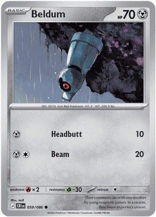 Beldum 59 - [ME04 Chaos Rising] Reverse Holofoil