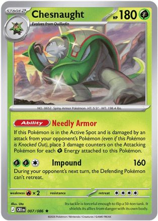 Chesnaught 7 - [ME04 Chaos Rising] Holofoil