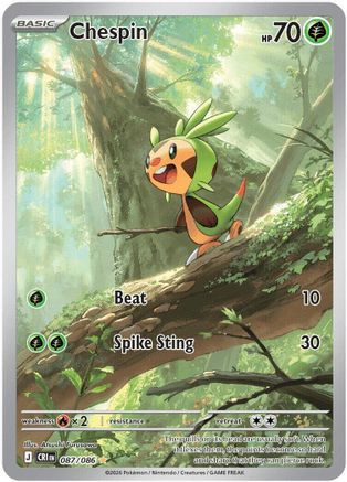 Chespin - 087/086 87 - [ME04 Chaos Rising] Holofoil