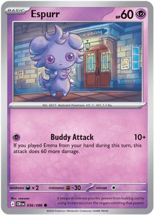 Espurr 36 - [ME04 Chaos Rising] Reverse Holofoil