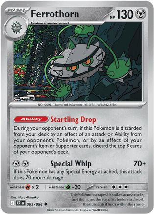 Ferrothorn 63 - [ME04 Chaos Rising] Reverse Holofoil