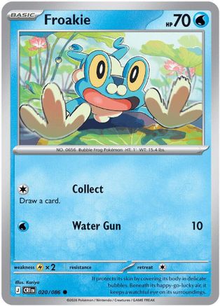 Froakie - 020/086 20 - [ME04 Chaos Rising] Reverse Holofoil