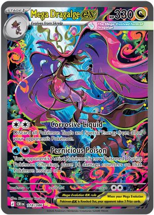 Mega Dragalge ex - 118/086 118 - [ME04 Chaos Rising] Holofoil
