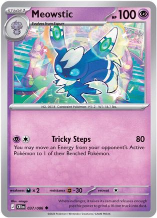 Meowstic 37 - [ME04 Chaos Rising] Reverse Holofoil