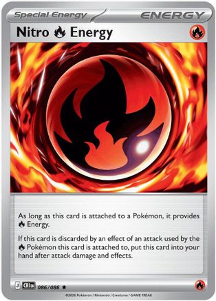 Nitro Fire Energy 86 - [ME04 Chaos Rising] Reverse Holofoil