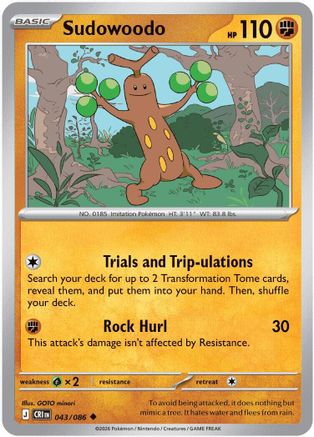 Sudowoodo 43 - [ME04 Chaos Rising]