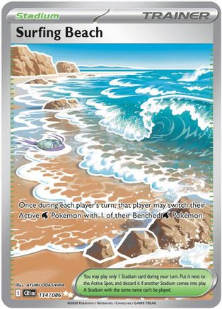Surfing Beach 114 - [ME04 Chaos Rising] Holofoil