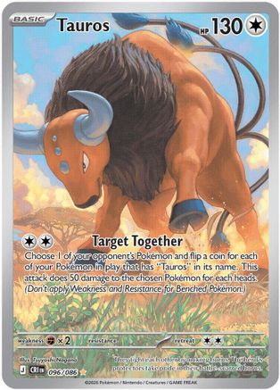 Tauros - 096/086 96 - [ME04 Chaos Rising] Holofoil