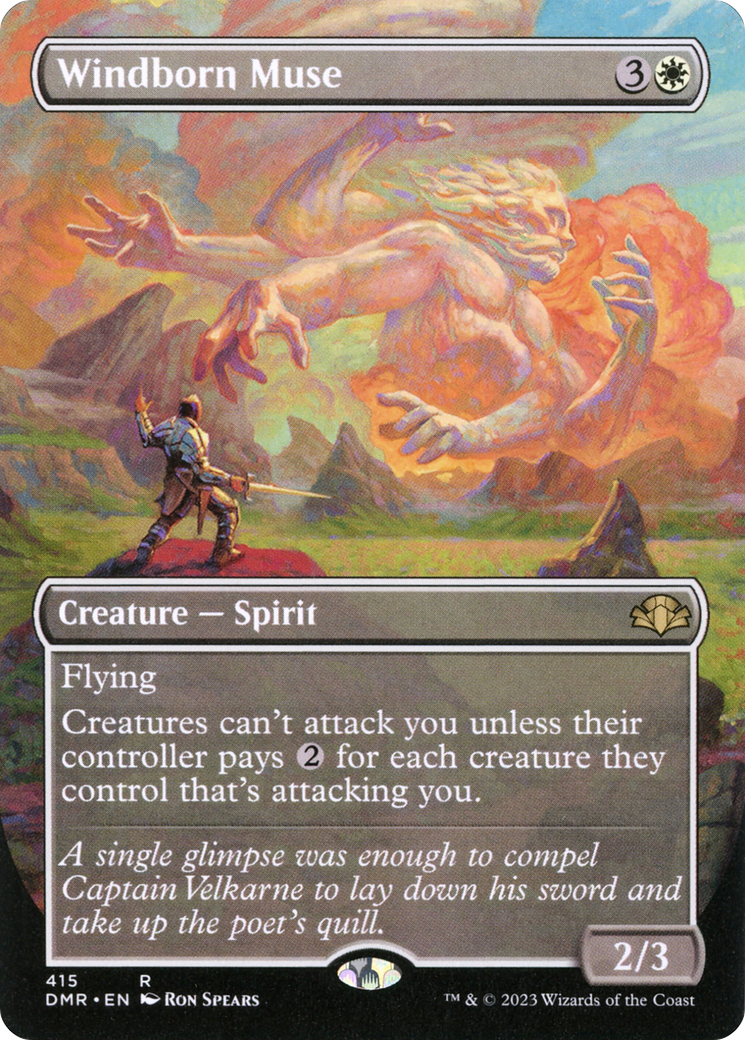 Windborn Muse (DMR-415) - [Dominaria Remastered] (Borderless) Foil
