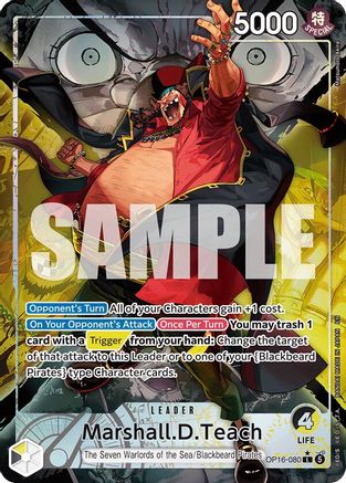 Marshall.D.Teach (Alternate Art) (OP16-080) - The Time of Battle