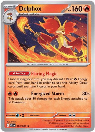 Delphox - 013/086 (Non-Holo) 13 - [Deck Exclusives]