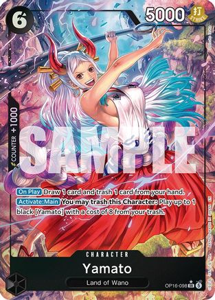 Yamato (098) (Alternate Art) (OP16-098) - The Time of Battle