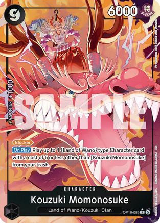 Kouzuki Momonosuke (Alternate Art) (OP16-085) - The Time of Battle