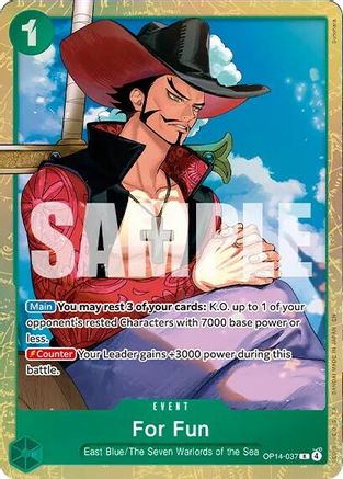 For Fun (Premium Card Collection -Best Selection Vol. 6-) (OP14-037) - One Piece Promotion Cards