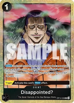 Disappointed? (Premium Card Collection -Best Selection Vol. 6-) (OP14-099) - One Piece Promotion Cards