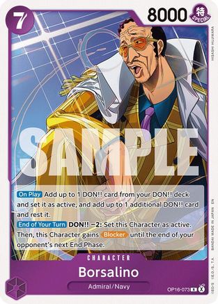Borsalino (OP16-073) - The Time of Battle
