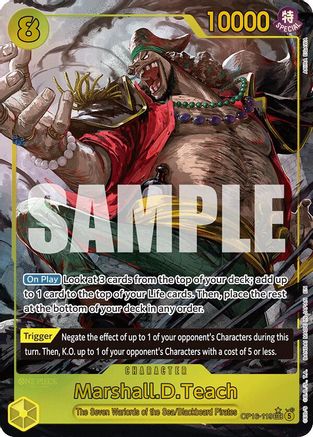 Marshall.D.Teach (119) (Alternate Art) (OP16-119) - The Time of Battle