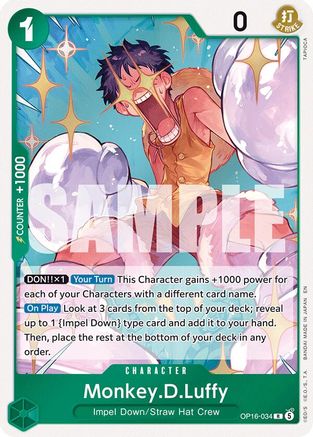 Monkey.D.Luffy (034) (OP16-034) - The Time of Battle