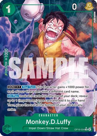 Monkey.D.Luffy (034) (Alternate Art) (OP16-034) - The Time of Battle
