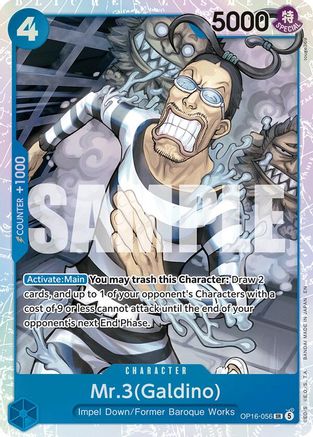 Mr.3(Galdino) (056) (OP16-056) - The Time of Battle