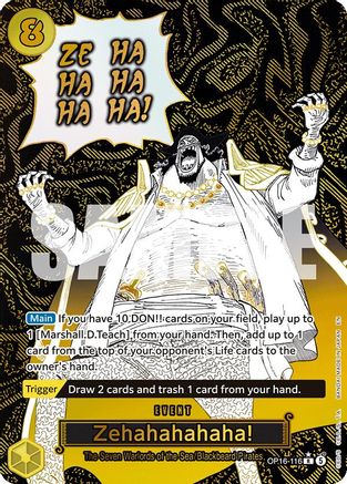 Zehahahahaha! (Alternate Art) (OP16-116) - The Time of Battle