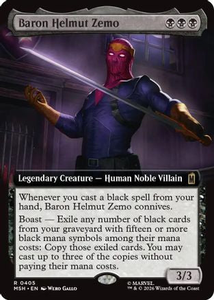 Baron Helmut Zemo (Extended Art) (MSH-405) - [Marvel Super Heroes]