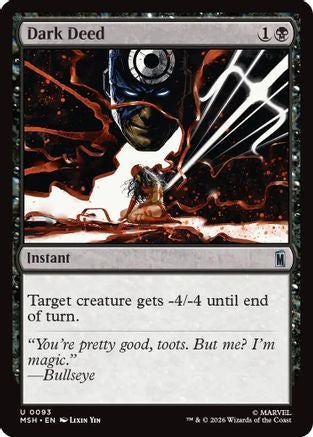 Dark Deed (MSH-093) - [Marvel Super Heroes]