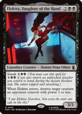 Elektra, Daughter of the Hand (MSH-097) - [Marvel Super Heroes] Foil