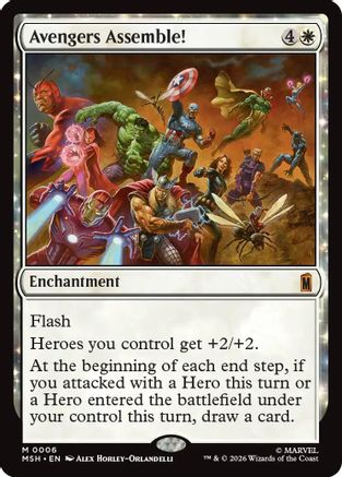 Avengers Assemble! (MSH-006) - [Marvel Super Heroes] Foil