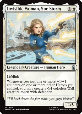 Invisible Woman, Sue Storm (MSH-017) - [Marvel Super Heroes]