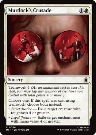 Murdock's Crusade (MSH-024) - [Marvel Super Heroes]