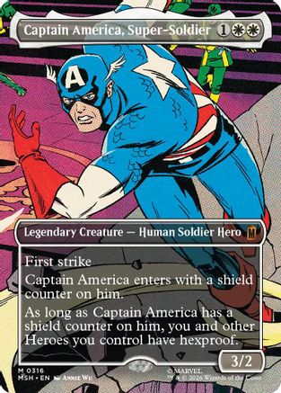 Captain America, Super-Soldier (Borderless) (0316) (MSH-316) - [Marvel Super Heroes]
